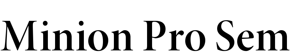 Minion Pro Semibold Display Font Download Free