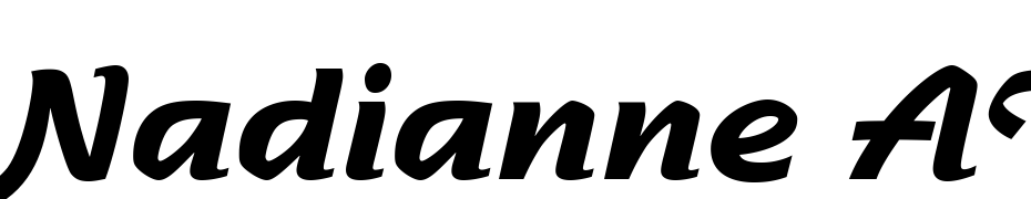Nadianne AT Bold Font Download Free