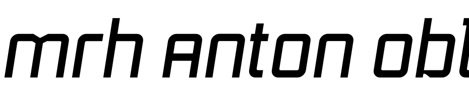 Mrh Anton Oblique Font Download Free