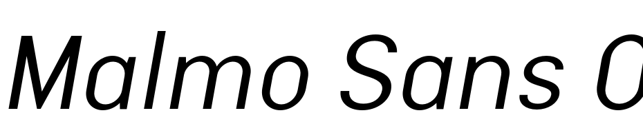 Malmo Sans Oblique Scarica Caratteri Gratis