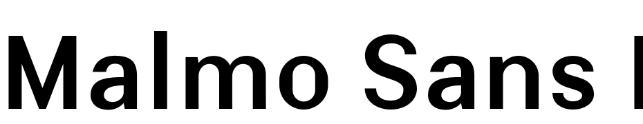 Malmo Sans Bold Font Download Free