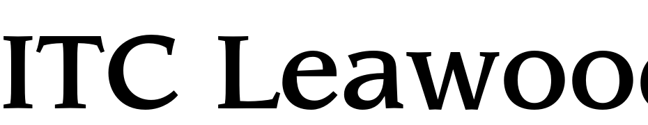 ITC Leawood Std Medium Font Download Free