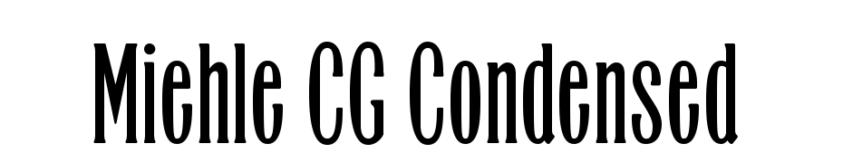 Miehle CG Condensed Scarica Caratteri Gratis