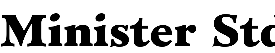 Minister Std Black Font Download Free