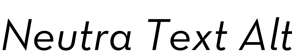 Neutra Text Alt Italic Font Download Free