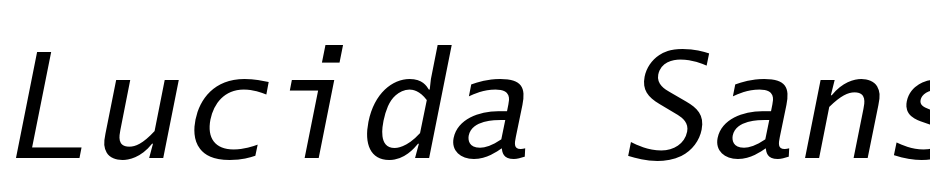 Lucida Sans Typewriter Std Oblique Font Download Free