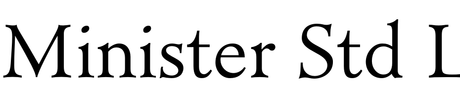Minister Std Light Font Download Free