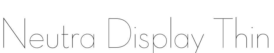 Neutra Display Thin Alt Scarica Caratteri Gratis