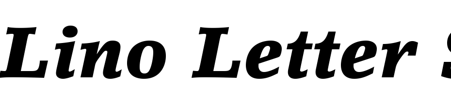 Lino Letter Std Black It Yazı tipi ücretsiz indir