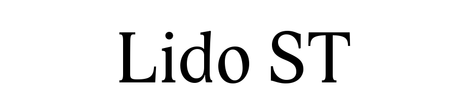 Lido ST Font Download Free