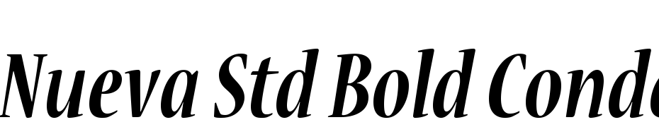Nueva Std Bold Condensed Italic Font Download Free