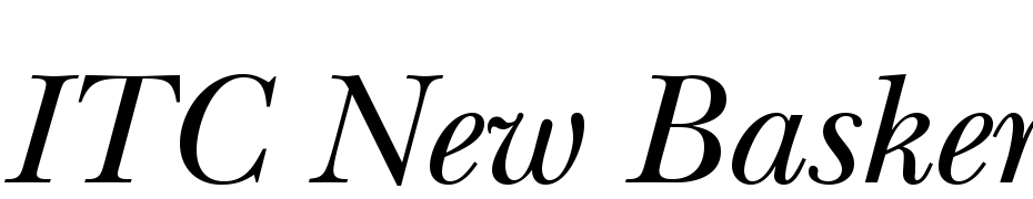 ITC New Baskerville Std Italic Polices Telecharger
