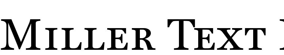 Miller Text Roman SC Font Download Free
