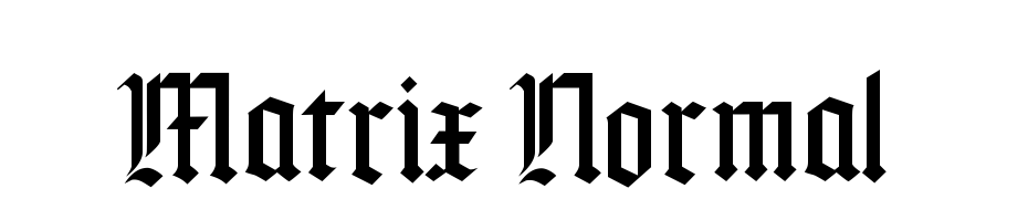 Matrix Normal Font Download Free
