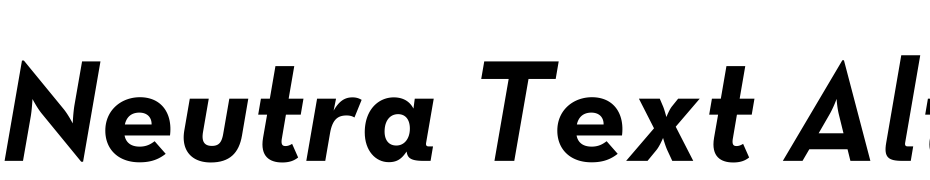 Neutra Text Alt Bold Italic cкачати шрифт безкоштовно