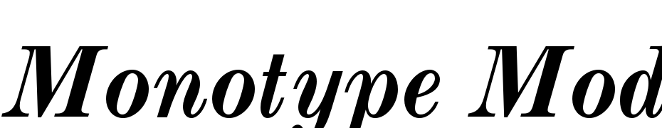 Monotype Modern Std Bold Italic Font Download Free