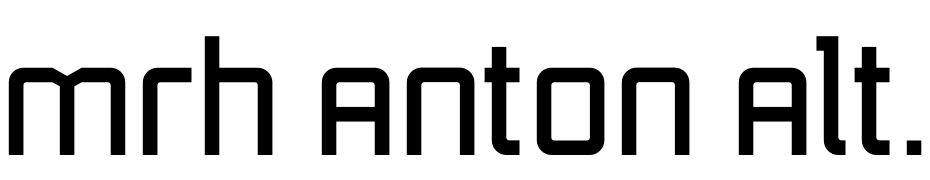 Mrh Anton Alt. Font Download Free