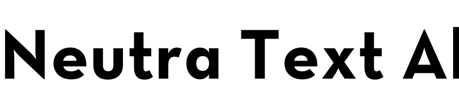 Neutra Text Alt Bold Font Download Free