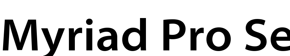 Myriad Pro Semibold Semi Extended Font Download Free