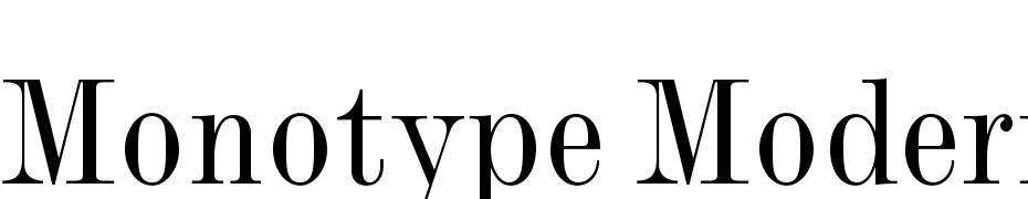 Monotype Modern Std Condensed Font Download Free