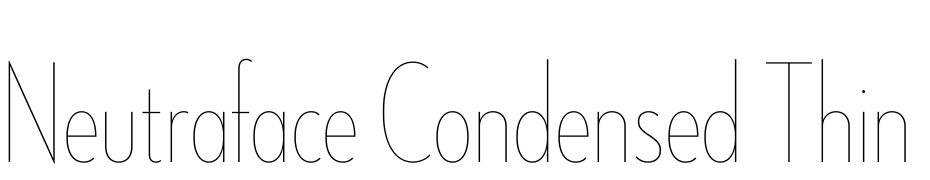 Neutraface Condensed Thin Alt Fuente Descargar Gratis