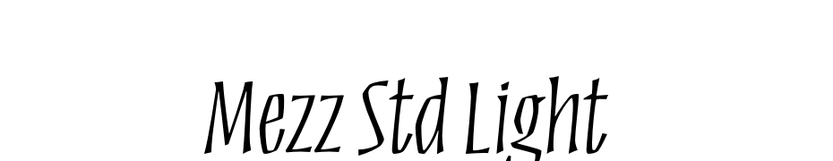 Mezz Std Light Font Download Free