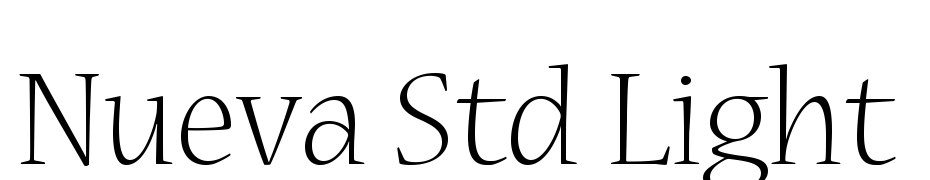 Nueva Std Light Font Download Free