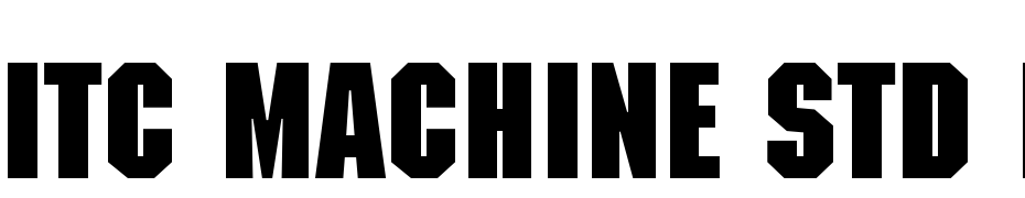 ITC Machine Std Bold Font Download Free