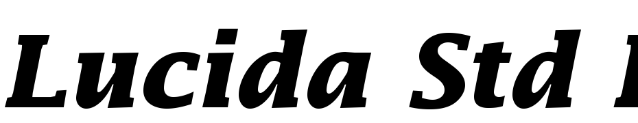 Lucida Std Bold Italic Font Download Free