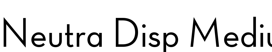 Neutra Display Thin Alt Medium Font Download Free