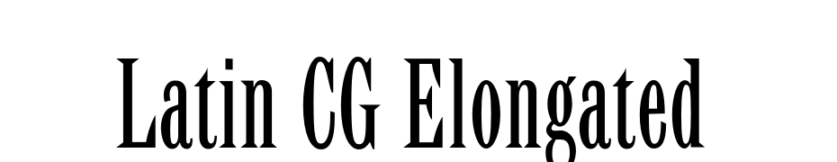 Latin CG Elongated Font Download Free