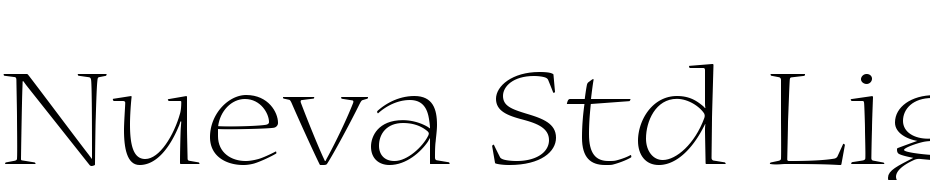 Nueva Std Light Extended Font Download Free