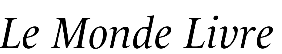 Le Monde Livre Medium Font Download Free