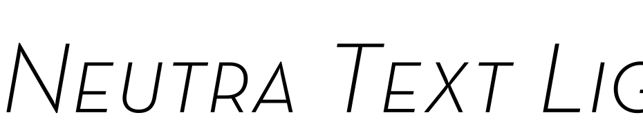Neutra Text Light SC Alt Italic Font Download Free
