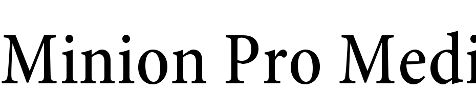 Minion Pro Medium Cond Font Download Free