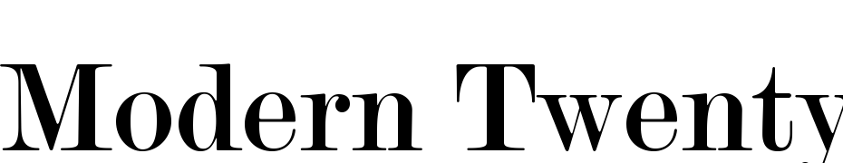 Modern Twenty CG Font Download Free
