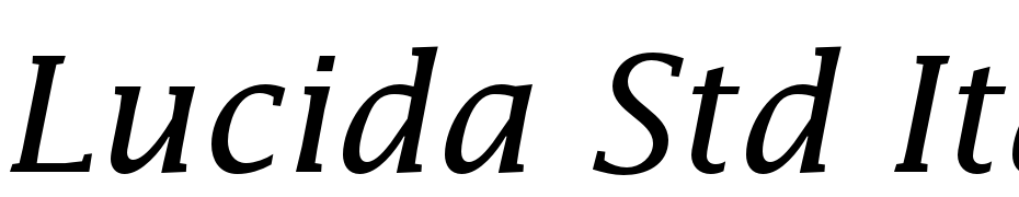 Lucida Std Italic Font Download Free