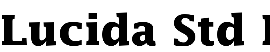 Lucida Std Bold Font Download Free