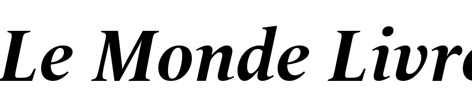 Le Monde Livre Bold Italic Font Download Free