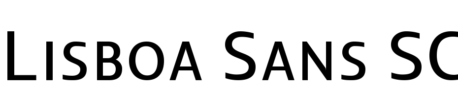 Lisboa Sans SC Font Download Free