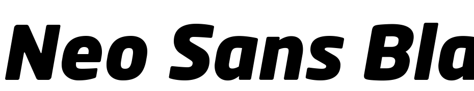 Neo Sans Black Italic Font Download Free