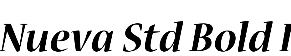 Nueva Std Bold Italic Font Download Free