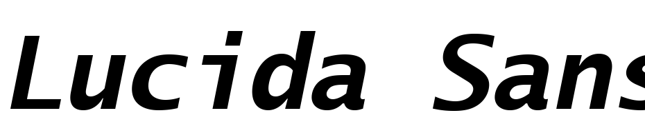 Lucida Sans Typewriter Std Bold Oblique cкачати шрифт безкоштовно