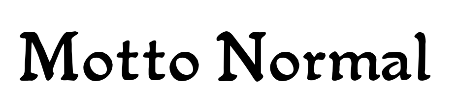 Motto Normal Font Download Free