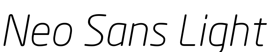 Neo Sans Light Italic Font Download Free