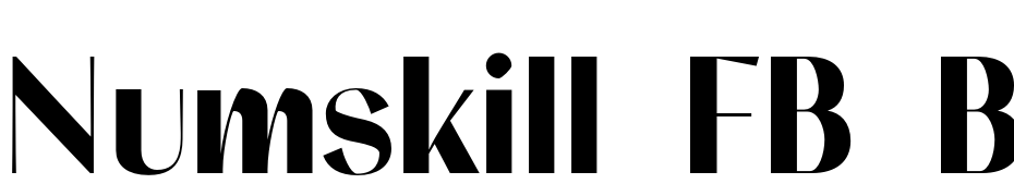 Numskill FB Bold Font Download Free