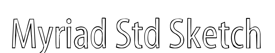Myriad Std Sketch Font Download Free