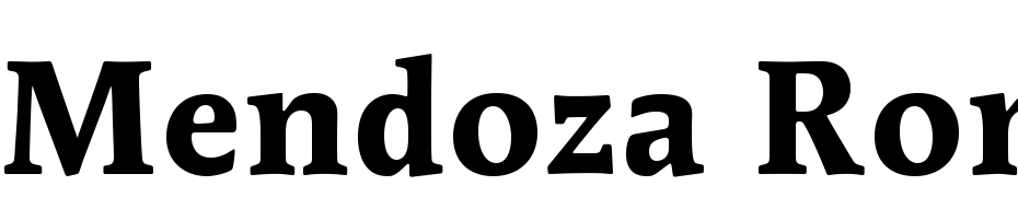 Mendoza Roman Std Bold Font Download Free
