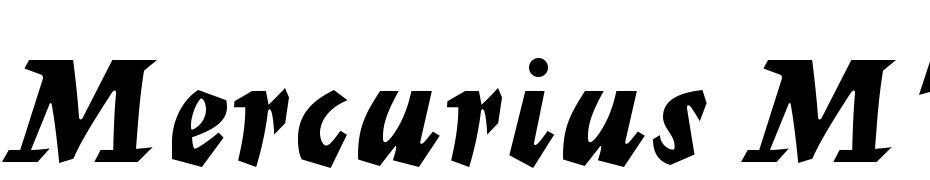 Mercurius MT Std Bold Script Polices Telecharger