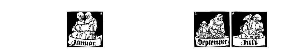 Monats Vignetten 1 Font Download Free